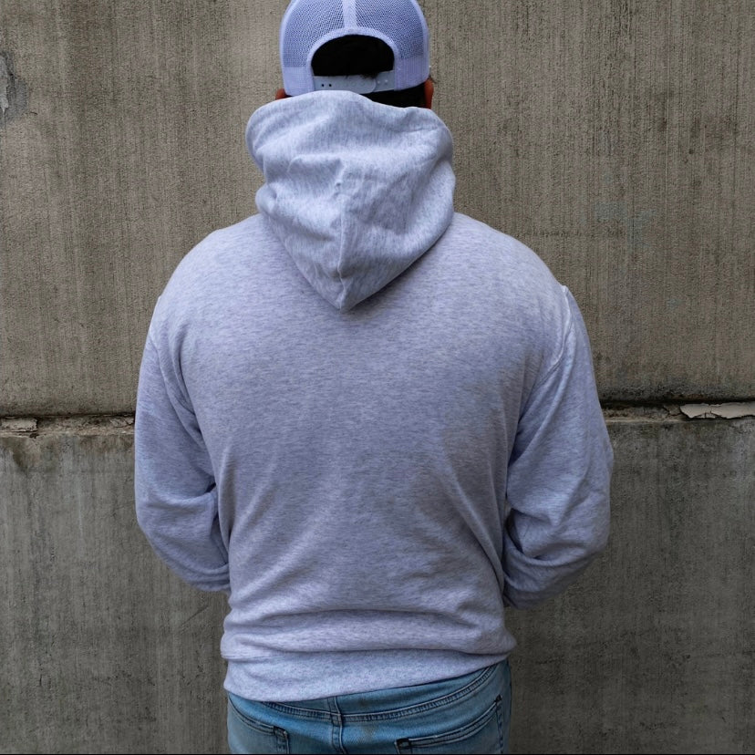 Hustlin box logo hoodie