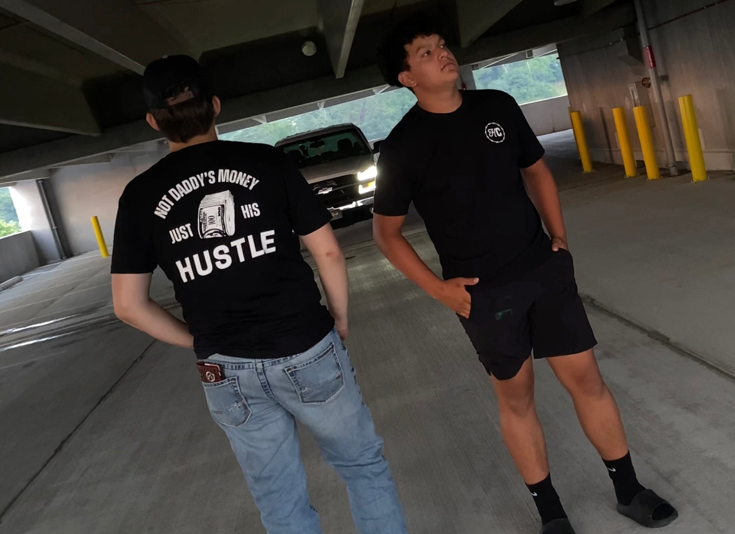 Not daddy’s money black tee