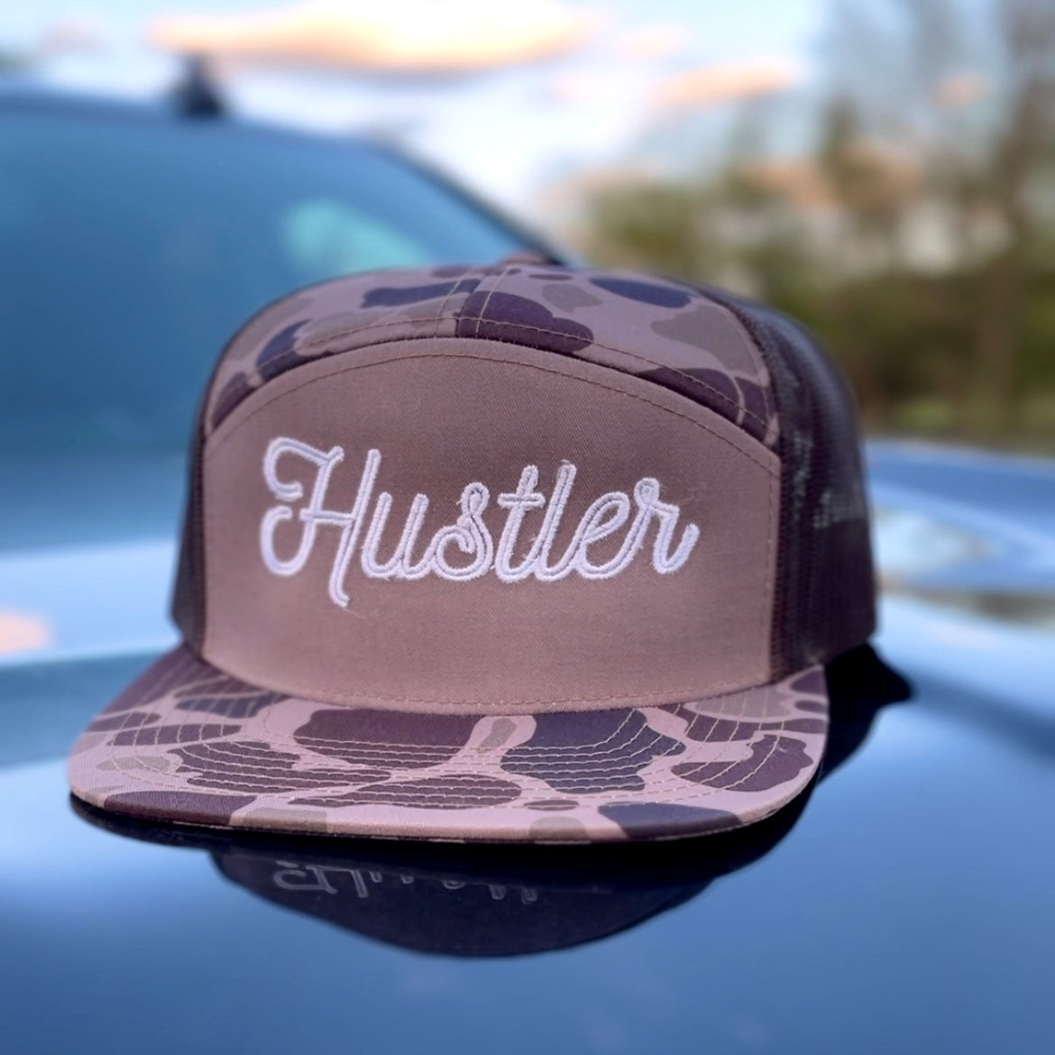 Camo hustler hat